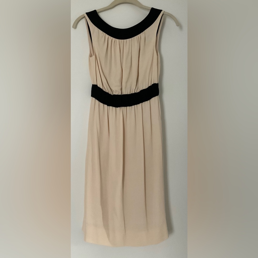 Kate Spade Cream and Black Sleeveless Dress